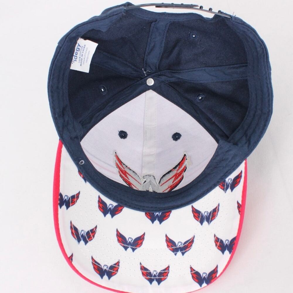 Washington Capitals Hat Red White Blue Adjustable Baseball Cap – Idegy NHL - Picture 5 of 7